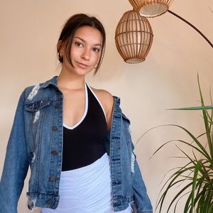 Distressed Jean jacket